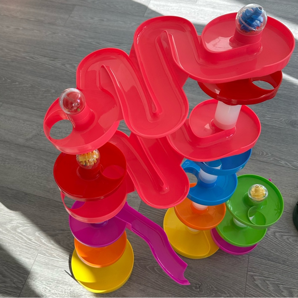 Super Ball Drop Kid Youth Toddler Montessori 26Piece Giant Marble STEM Tower Toy - Picture 6 of 9